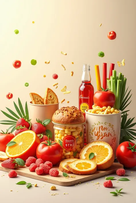 Commercial art for food, i prefer art like graphics and it must have bussiness title