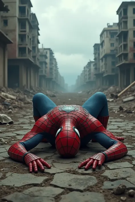 Spiderma fall at distroyed land