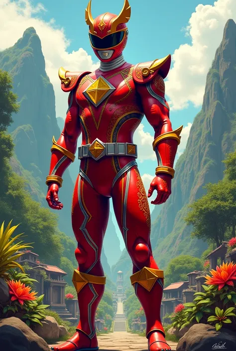 Power Ranger rojo version colombianana 