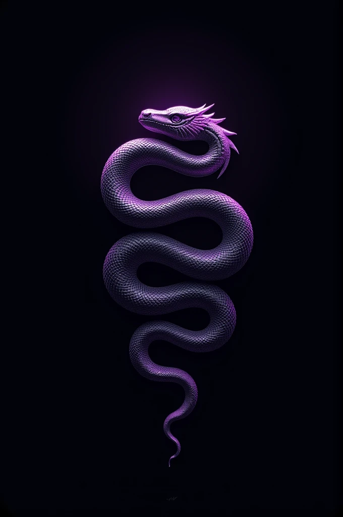 Create a logo, clan, name.  
The N E W g family has a black background serpent with a shimmering purple tone.