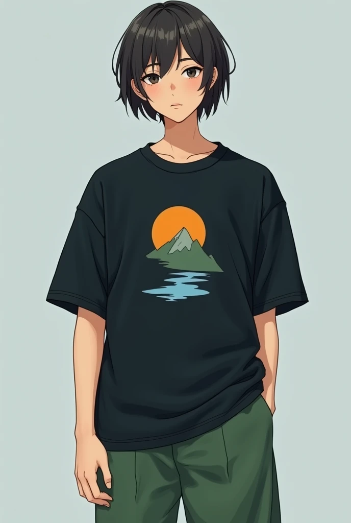 t-shIrt qui me represente a manche ni tros longue ni tros courte,, qui montre que je suis une personne empathique mais reservee jaime la solitude mais pas me sentir seule je ne suis pas tres fille mais pas garconne, je suis perfectionniste et jaime les cou...