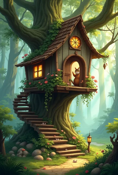 tree House, fairytale, animal