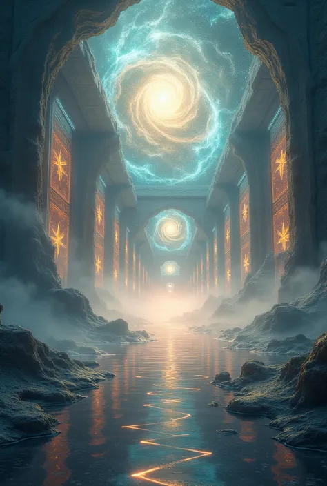 Ethereal Sanctuary: A realm of mystical energies and celestial protection ( no people)