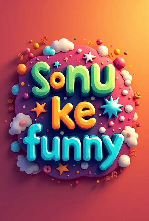 यूट्यूब चैनल लोगो जिसपर sonu ke funny लिखा होना चाहिए 