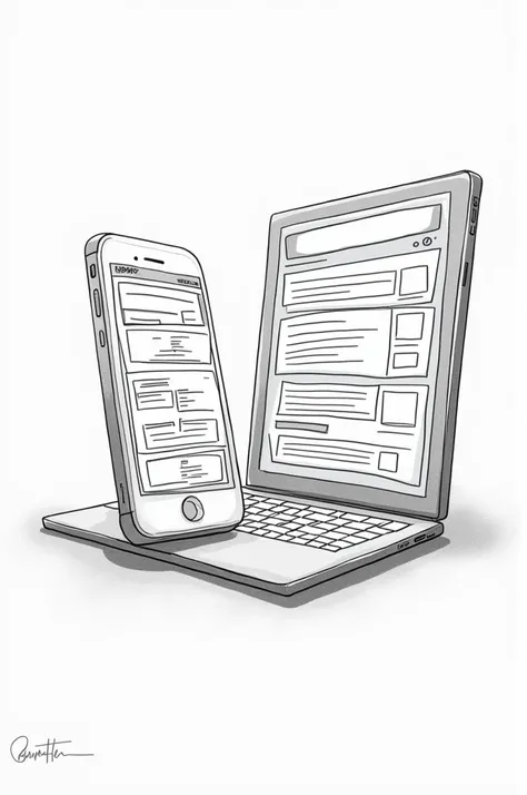 Search online for an application that has both a web and a mobile versions. Compare and contrast the versions in terms of content, layout, and design. Then, create a simple illustration/drawing highlighting the differences between the two.  