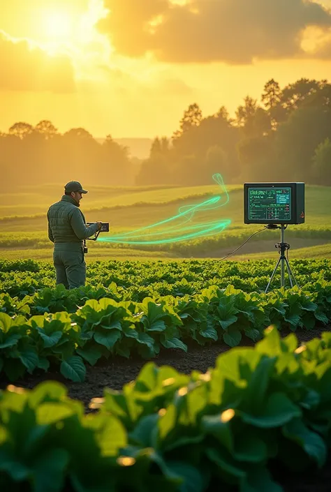 Smart farming  height 27 .21cm  and width 50.83 cm . It should be electronics related more realistic with an more yellowish shade 