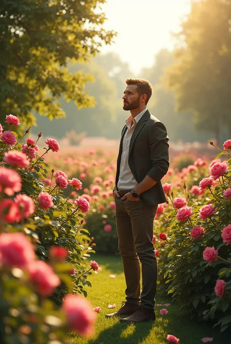 Blooming landscape, guapo, summer, rose, large sunny park