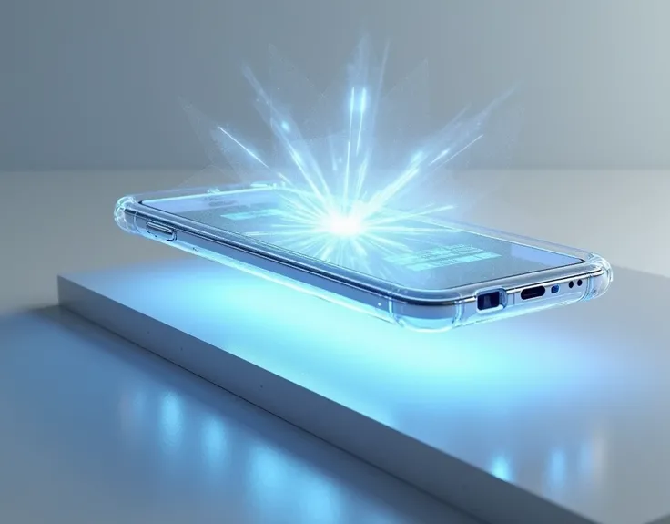 Holographic mobile phone of future technology，Merchandise photography