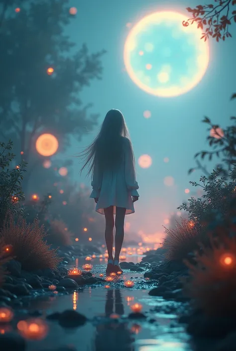 Surreal Scene, masterpiece, best quality, extremely detailed CG unity 8k wallpaper, bokeh photography, (soft focus):1.2, out-of-focus highlights, dreamy ambiance, glowing circles, mesmerizing depth