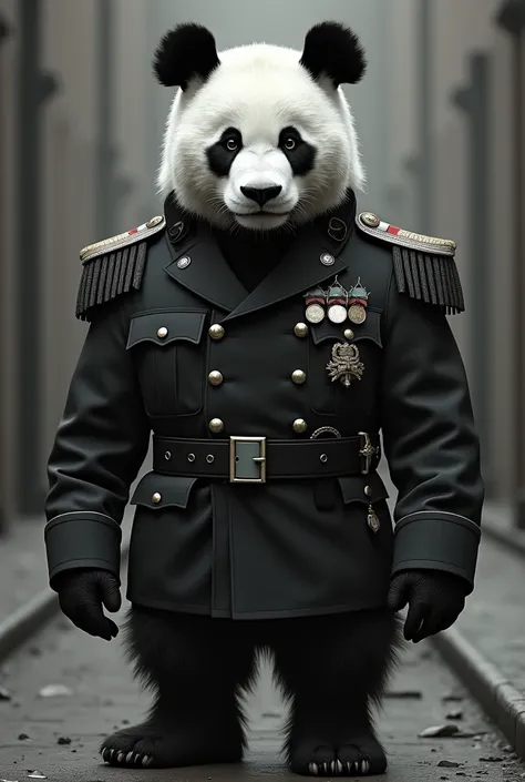 A panda with a fascist uniform