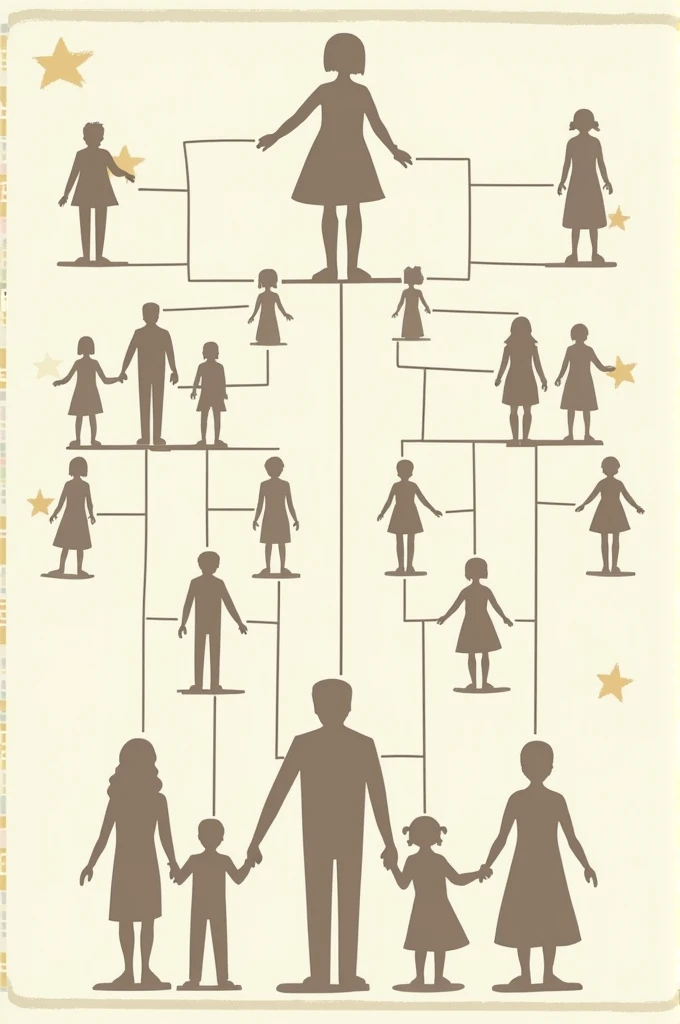 A family tree template for me, that will point out the defects and qualities of my relatives.