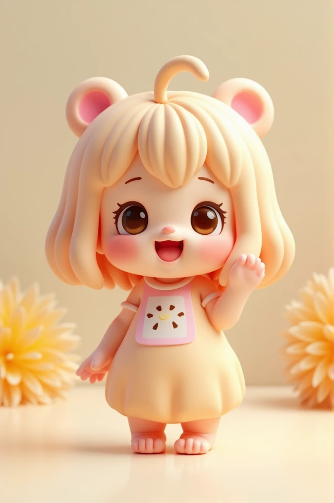 Character anime model 3d cute