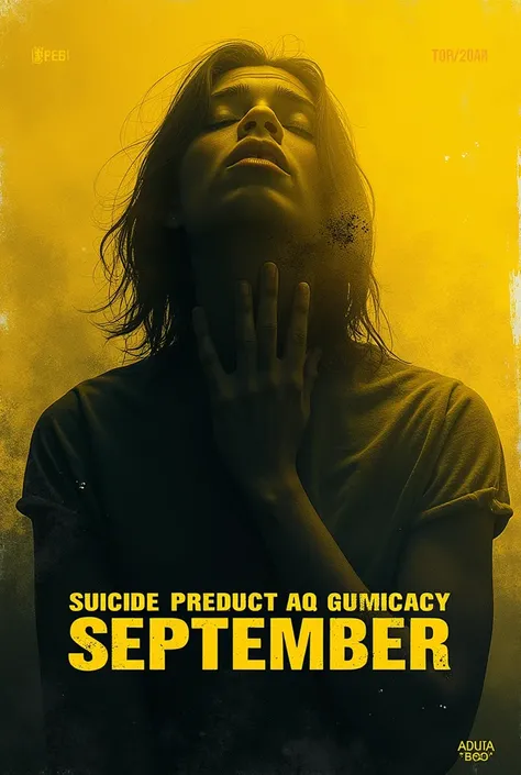 poster about yellow september suicide