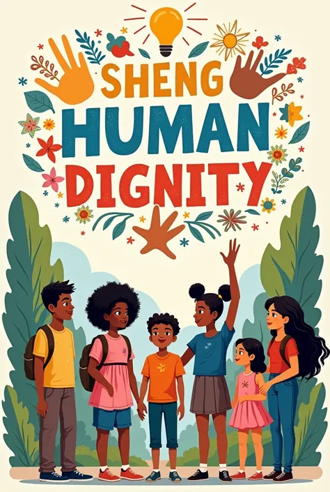 Act as a Grade 7 Junior High School student and create a simple poster illustrating how one can protect and respect her dignity, the dignity ofher family and fellow human being. 