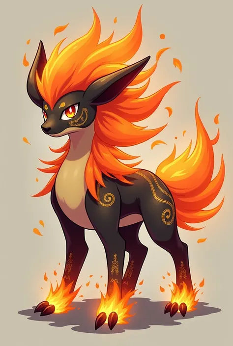 Create a fire and fighting type pokemon with their evolutions, it has the power to absorb global warming gases,  o pokemon é bipede, MAKE IT SIMPLER,  Slightly Smaller