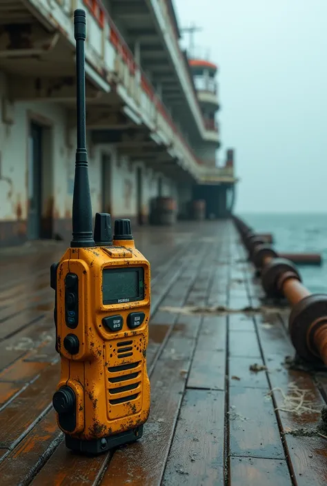 walkie talkie on abandoned cruise ship 