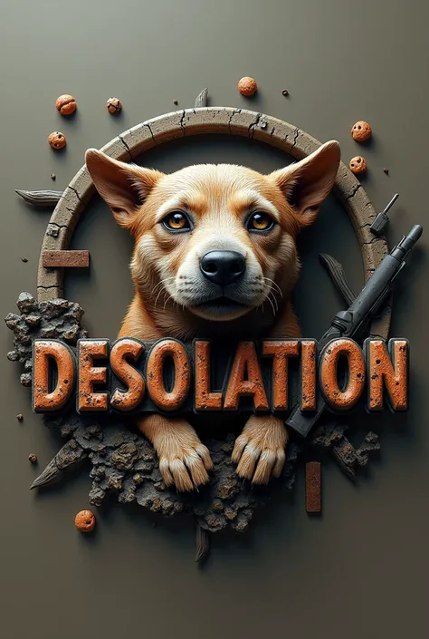 
create a logo for airsoft Operation Desolation rubber pet model
