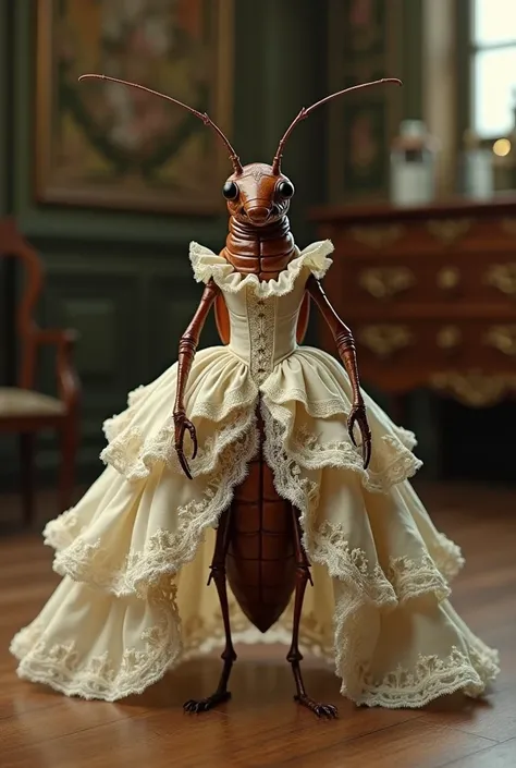 Cockroach wearing frock