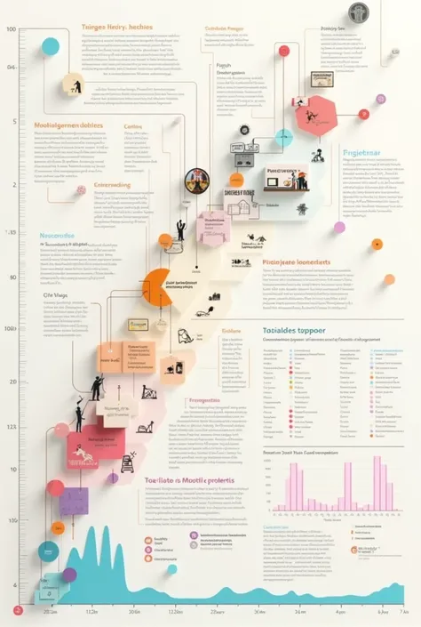 An image of a graph showing the years of social movements,from when it started until when it finished 