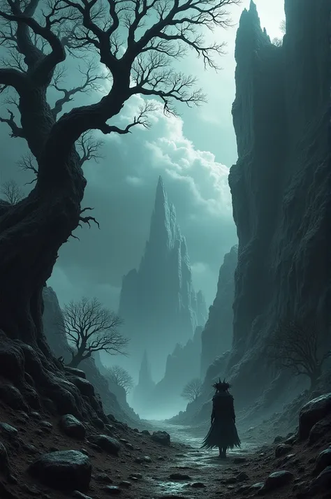 Dark fantasy landscape