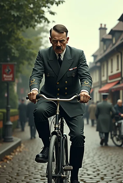 Adolf hiter bike rideing