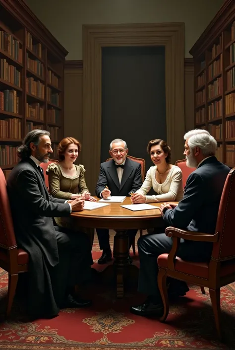 Interview photo of William Shakespeare,Jane austen,Charles Dickens,Virgina Woolf,Gabriel garcia marquez