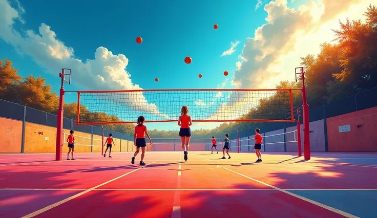 area volleyball court wallpaper