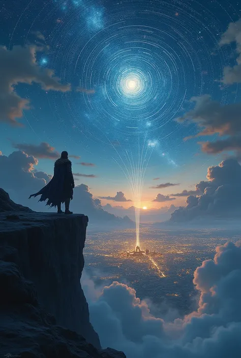 Eirik stood at the edge of the cliff, gazing at Asgard below. The city’s lights intertwined with the cosmic display above, creating a mesmerizing tapestry of wonder. Prophecies spoke of this night when the celestial path would align, signaling a time of ch...