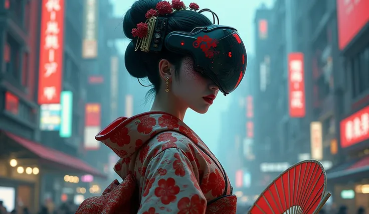 cyberpunk geisha