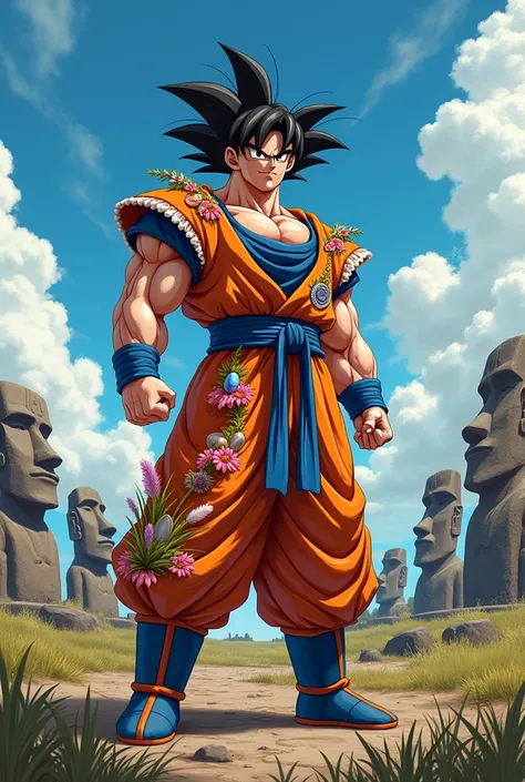 goku in rapa nui suit (easter)