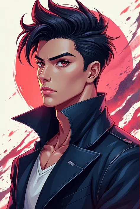 Anime male character which includes stylish text or logo named - MaX Edits
And make it compatible to Instagram Profile Picture. 