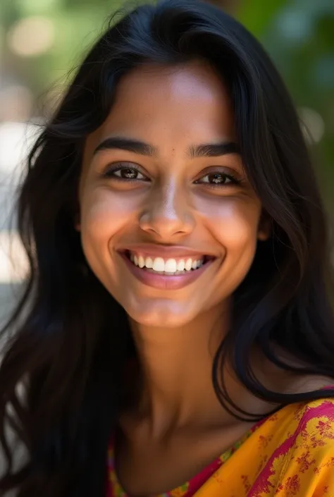 20 year Indian girl smile 