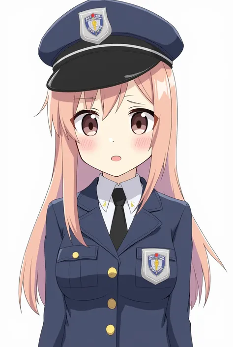 Still Koneko (dxd), 1 girl, police uniform, police hat, Policewoman, small breasts,