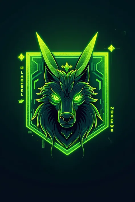 something neon green written TBX as if it were an esports logo with an animal in the background and another 500x500 square animal

