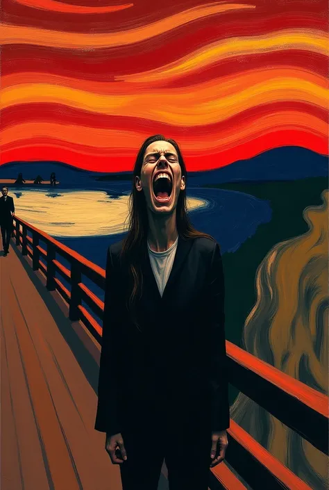 work the scream by edvard munch original create with digital technologies 
