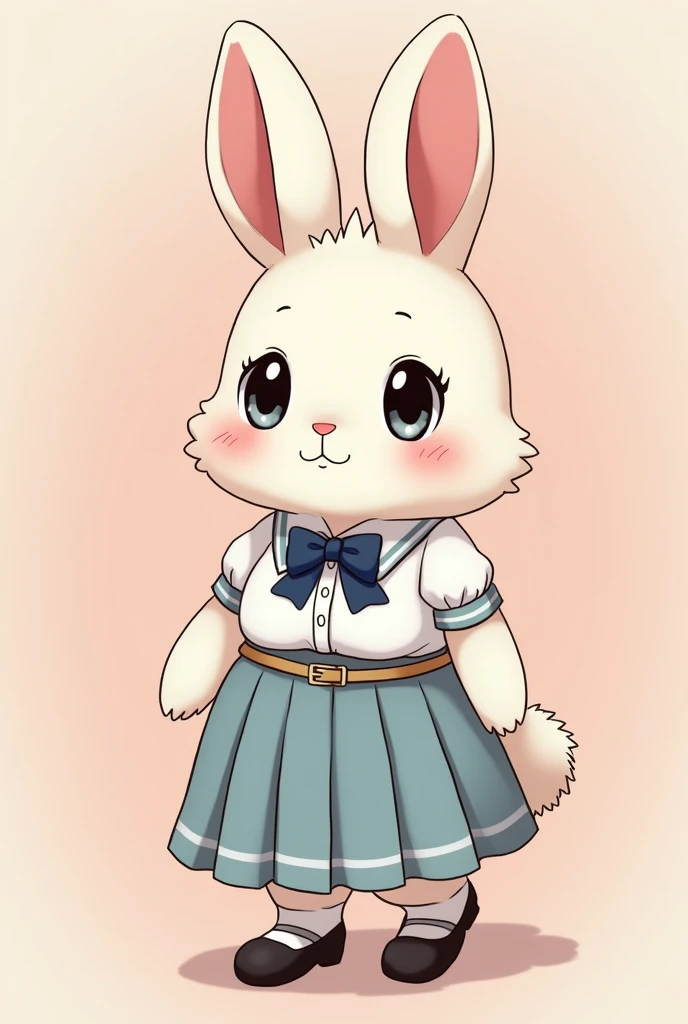 Haru is a well-endowed pure white dwarf rabbit. She has light cream-colored fur and the large, dark eyes of an actual rabbit. When she blinks, three small eyelashes can be seen. At the beginning of the series, she is typically seen wearing her school unifo...