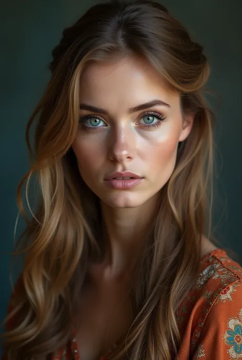 slavic woman, cabelos loiros e longos, blue colored eyes,  royaltly