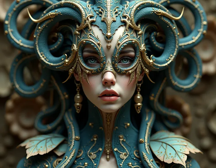 (masterpiece), (great), (Extremely fine), Wallpaper, viewer, Giger, flores, Baroque, octopus, Goddess, ULTRA DEFINED, ultra realistic, 3D model, transparent, Lovecraft, medusa, portrait, Gothico, grotesque, intricate biomechanical details, ceramic, elegant...