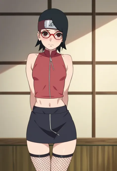 ((highres)), uchiha_sarada, sarada uchiha, masterpiece, high quality, best quality, beautiful, perfect lighting, detailed face, ...