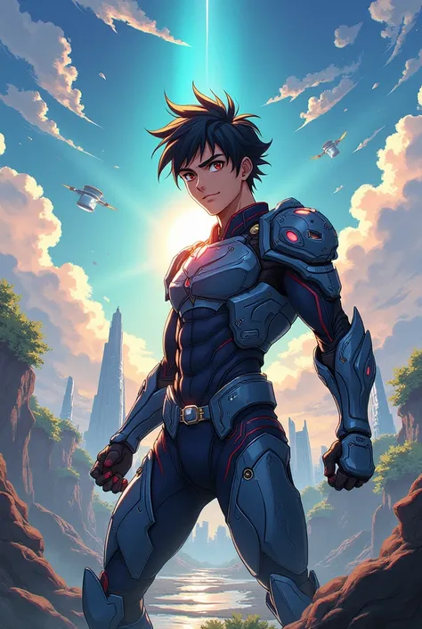 Create an anime image without a woman