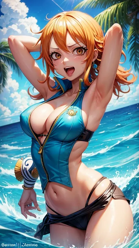 Nami of one piece ahegao