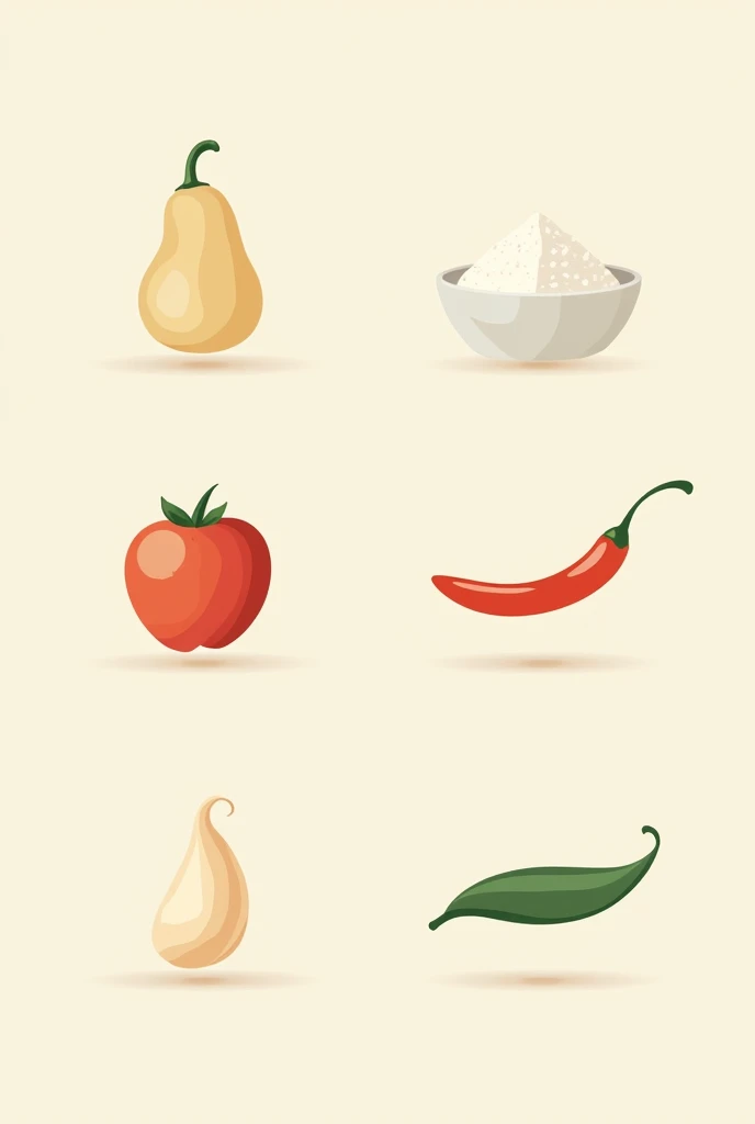 I need some icons to identify food dishes -Sweet -Salty -Spicy -Bitter