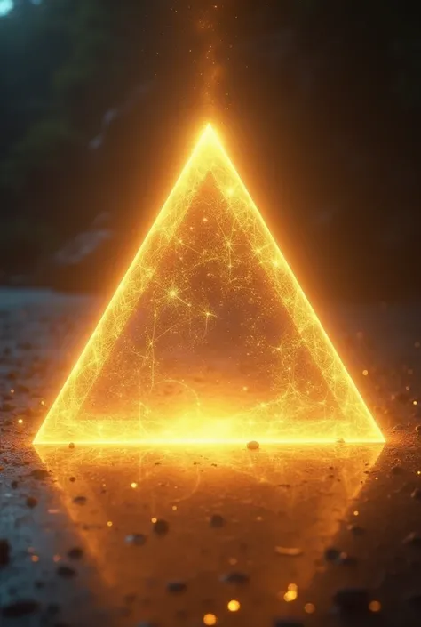 Trinity Triangle shining golden