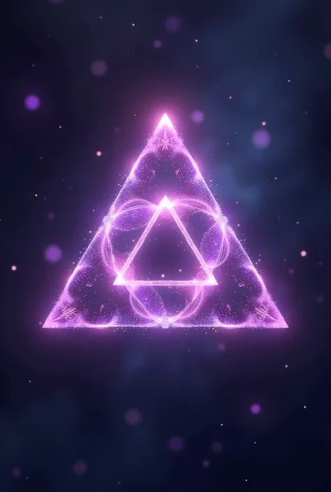 Purple Trinity Triangle shining