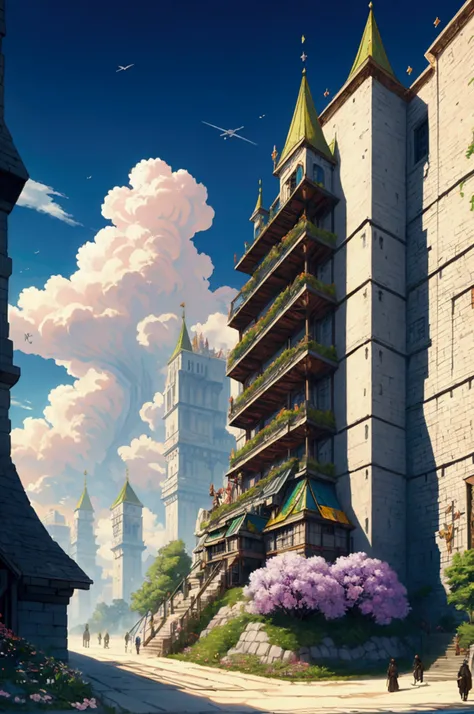 There was a great kingdom under the ground, more modernized than todays society, mostly done by robots, orderly cityscapes, artificial suns, water, flowers, science fantasy, and the best picture quality.