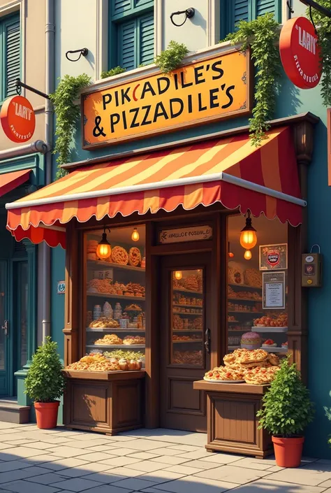 business that sells good quality products with the name "Pikadile&#39;s & Pizzadiles)
