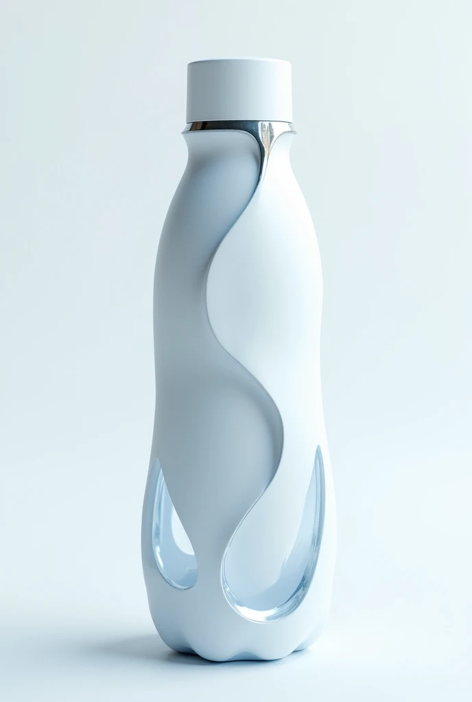 a logo for a futuristic water bottle but without words 