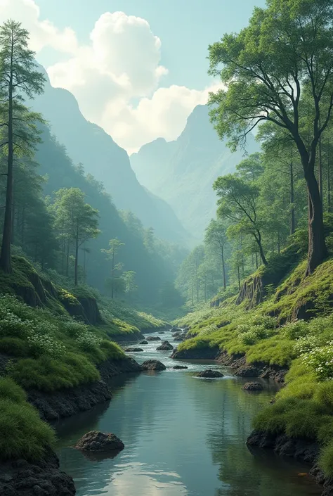 Images taken every 5 years over a 50-year period showing what our environment would be like if the carbon footprint were reduced