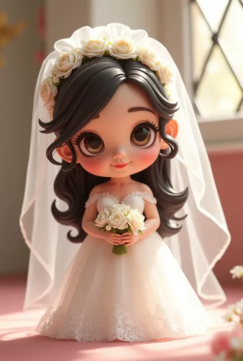 Liv Tyler chibi dressed as a bride