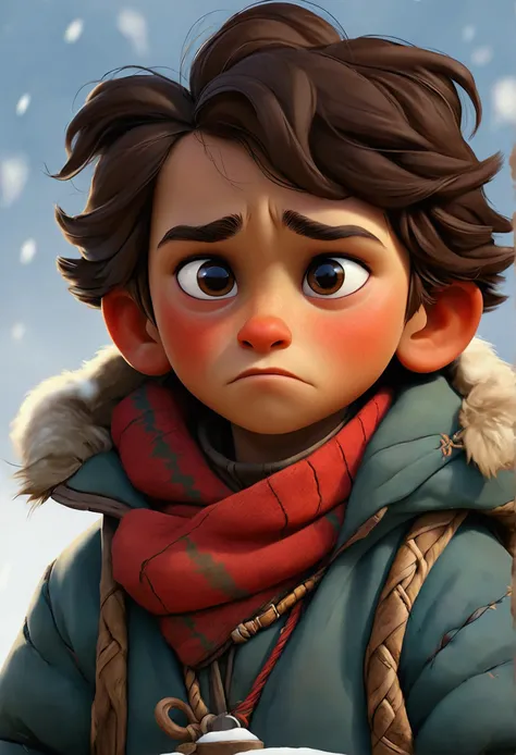 Sami: A child with a curious and sensitive personality, with a kind heart and a strong desire to explore and help. He is smart and brave, but he is also full of compassion and giving, which makes him a loyal friend to the people of his village.
